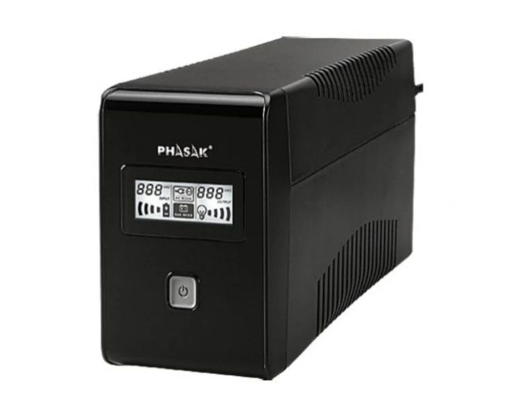 PHASAK S.A.I. INTERACTIVO LCD USB+RJ 850 VA