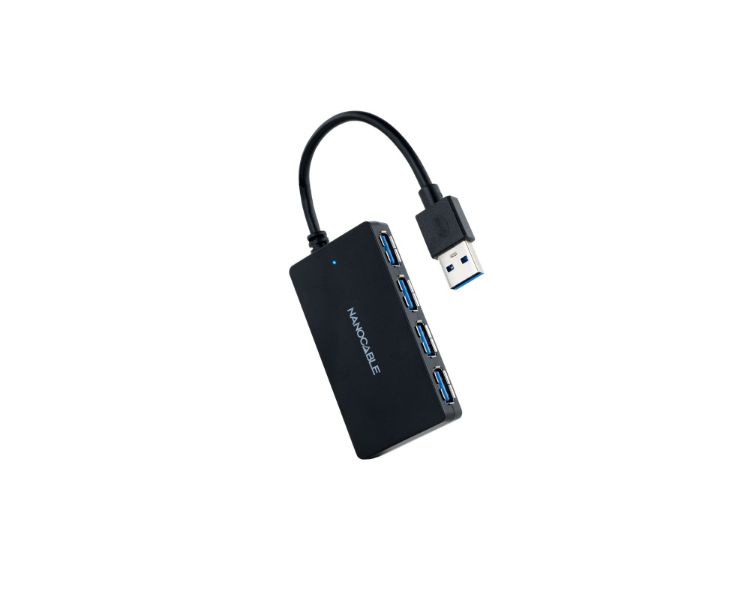 HUB 4 PUERTOS USB 3.0 15 CM NANOCABLE