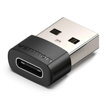 ADAPTADOR USB-A/H A USB-C/M NEGRO VENTION