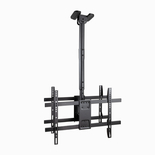 SOPORTE TECHO 2 PANTALLAS 43"-86" GIRO/INCLINABLE NEGRO TOOQ