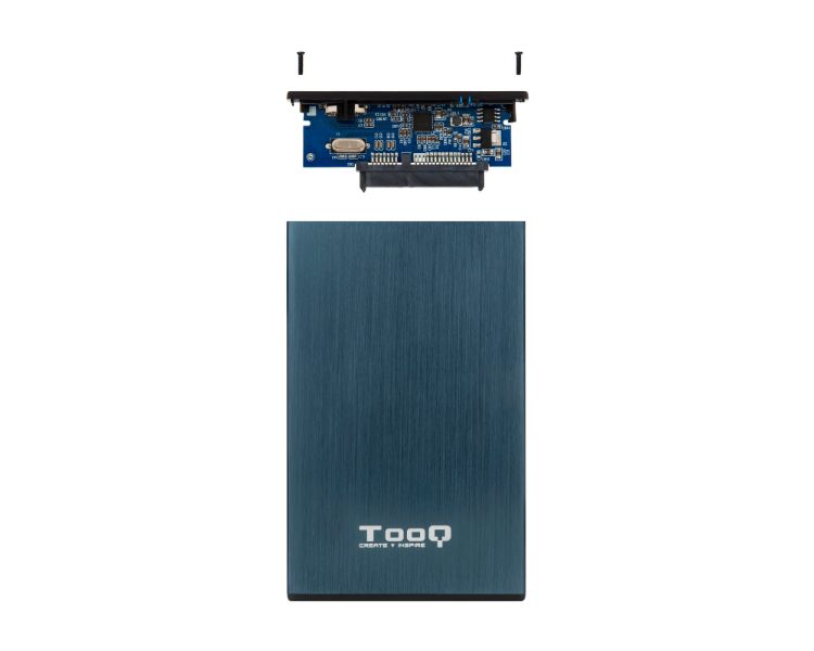 CAJA EXTERNA HDD 2.5'' 9.5MM SATA DARK BLUE TOOQ