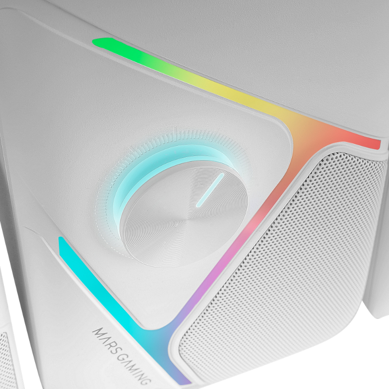 ALTAVOCES BLUETOOTH MS-H21 RGB BLANCO MARS GAMING