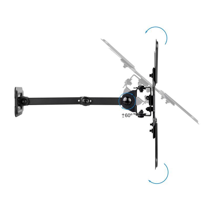 SOPORTE PARED 13"-43" GIRO/INCLINABLE LP1344TN-B TOOQ