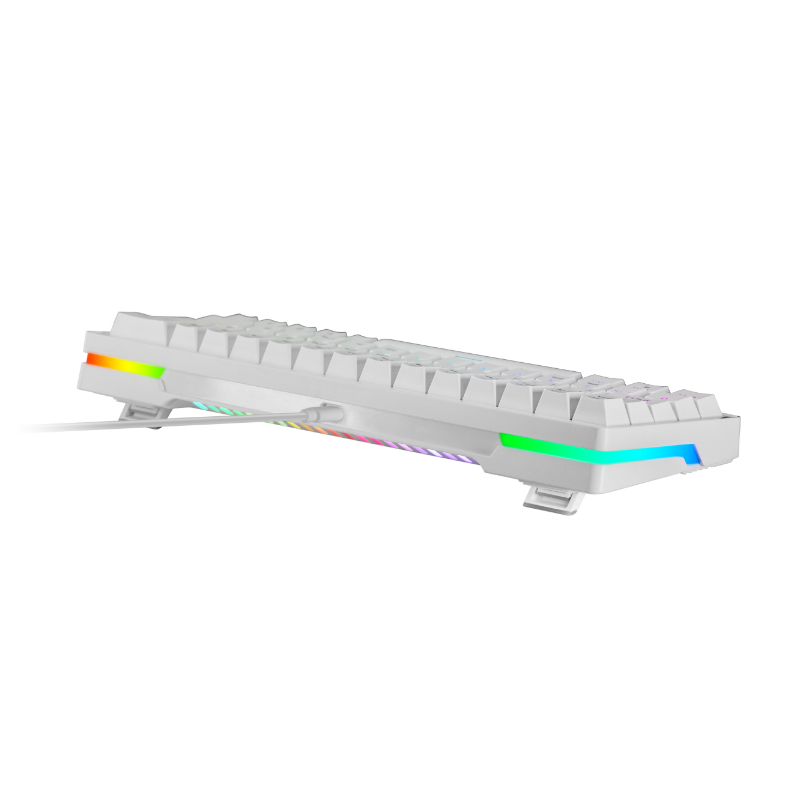 TECLADO MECANICO MKMINIPRO LINEAR LUBRICATED SWITCHES RGB BLANCO MARS GAMING