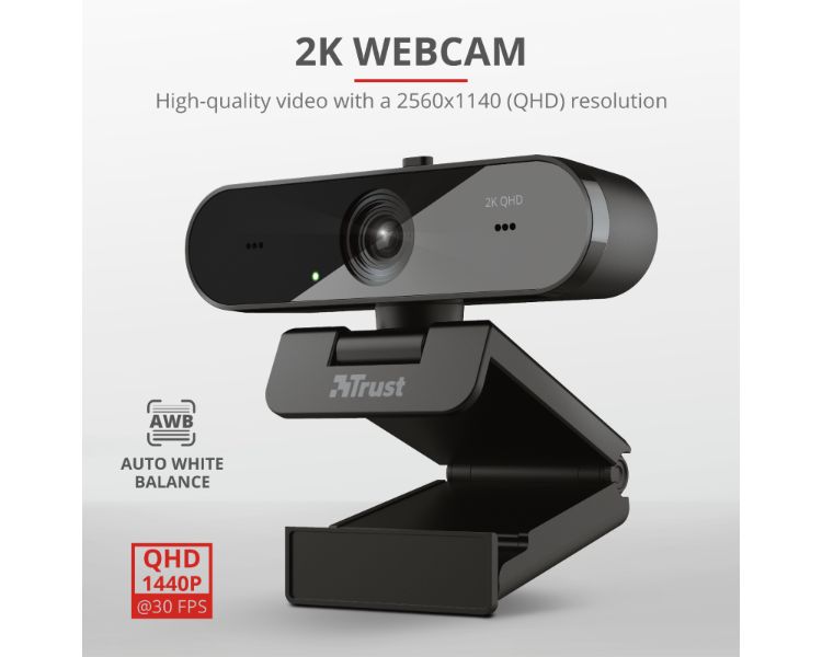 WEBCAM QHD VIDEO 2K TW-250 NEGRO TRUST