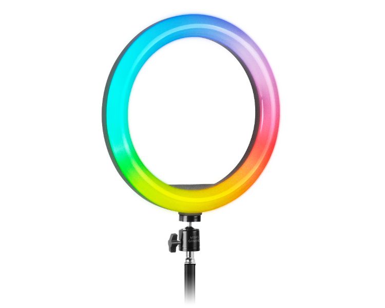 TRIPODE LUZ ANILLO ARGB ALUMINIO 10.2" USB MGRING MARS GAMING
