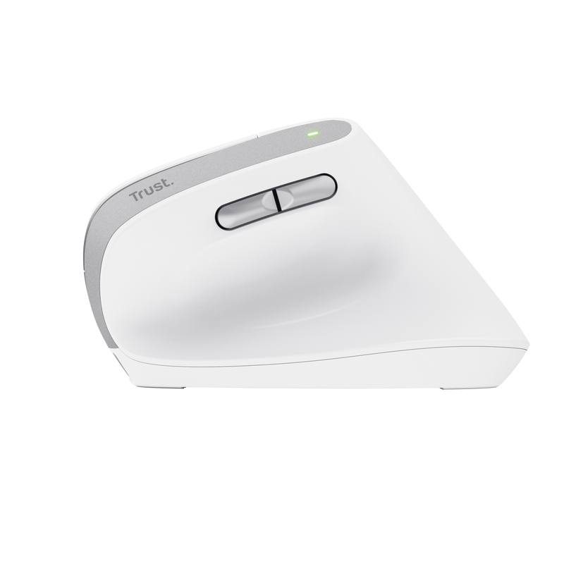 RATON OPTICO WIRELESS ERGONOMICO VERTICAL BAYO II BLANCO TRUST