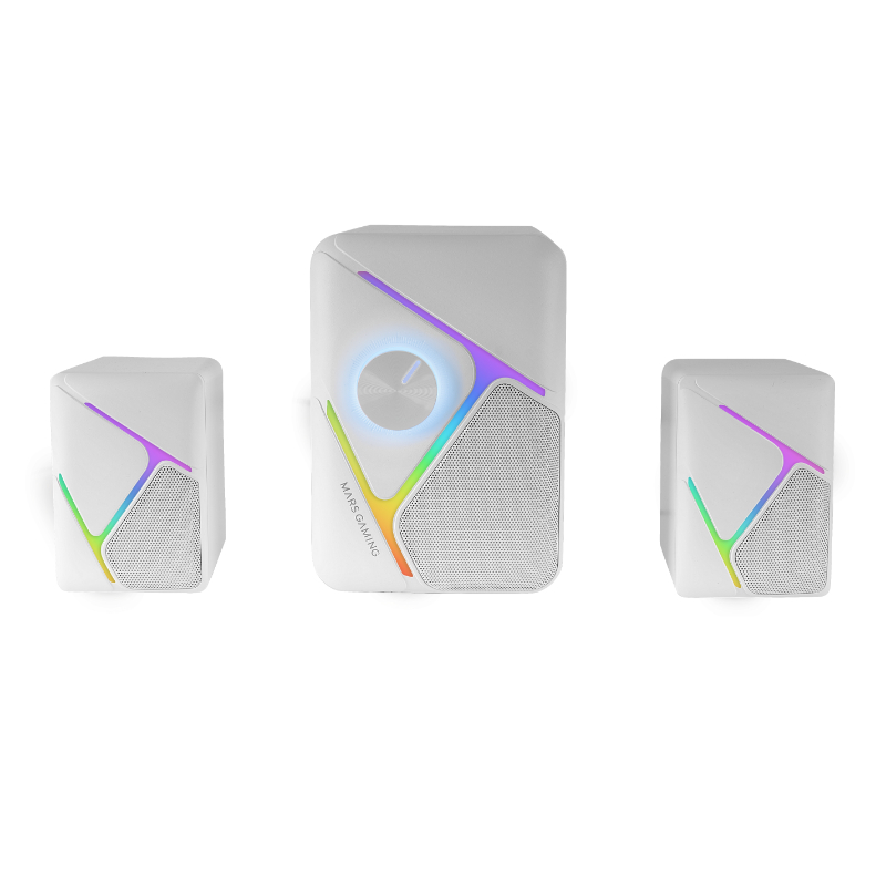ALTAVOCES BLUETOOTH MS-H21 RGB BLANCO MARS GAMING