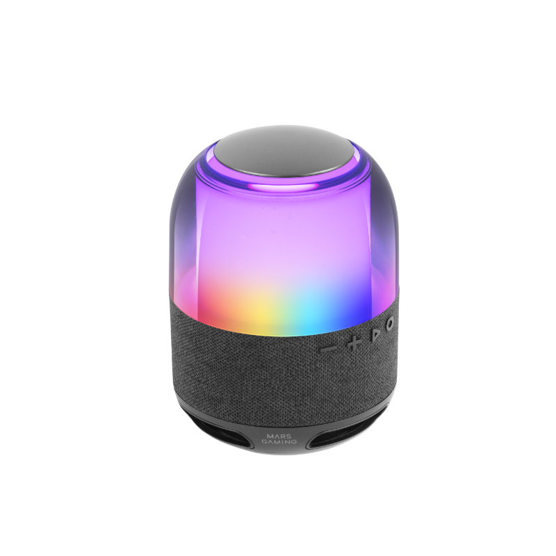 ALTAVOZ BLUETOOTH RGB MS-FLOW 360º NEGRO MARS GAMING