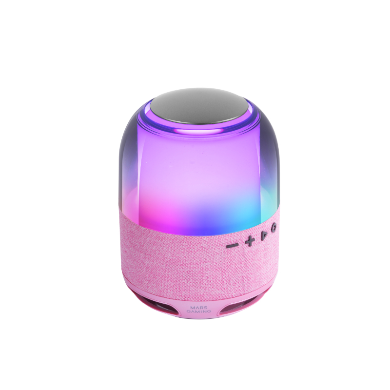 ALTAVOZ BLUETOOTH RGB MS-FLOW 360º ROSA MARS GAMING