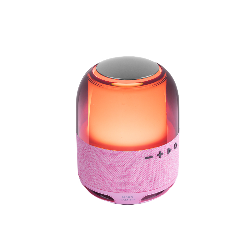 ALTAVOZ BLUETOOTH RGB MS-FLOW 360º ROSA MARS GAMING